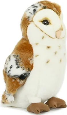 Produktbild von Plüschtier Schleiereule 30 cm, Eulen Uhu Stofftiere Kuscheltiere Vogel Vögel Greifvögel