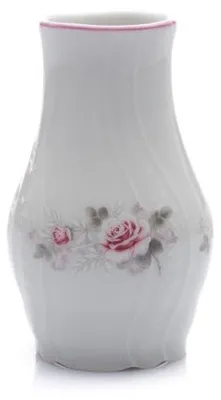 Produktbild von Thun 1794 Váza, 11,5 cm, český porcelán, Bernadotte, růže, růžový proužek, Thun