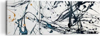 Produktbild von Bild auf Leinwand - Leinwandbild - Abstraktion modern - 120x40cm - Wand Bild - Wanddeko - Leinwanddruck - Bilder - Kunstdruck - Wanddekoration - Leinwand bilder - Wandkunst - CA120x40-3442