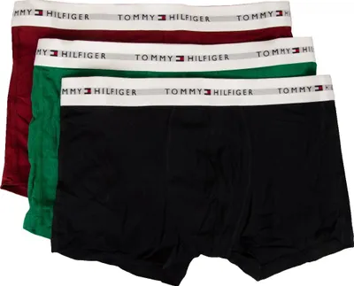 Immagine prodotto di Boxer uomo TH TOMMY HILFIGER confezione 3 pezzi elastico a vista cotone elasticizzato underwear articolo UM0UM02761 TRUNK 3P, XL - Waist cm 98-103 /  Waist inch 38.5-40.5, Cotone 95%,Spandex 5%
