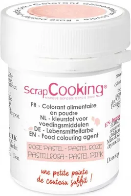 Produktbild von Lebensmittelfarbe in Pulverform Rosa Pastell 5 g - Scrapcooking