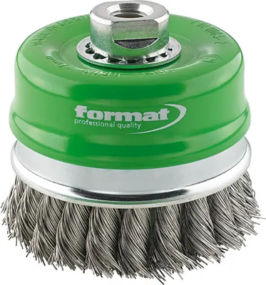 Produktbild von FORMAT Topfbürste rostfrei gezopft M14 80x0,50mm