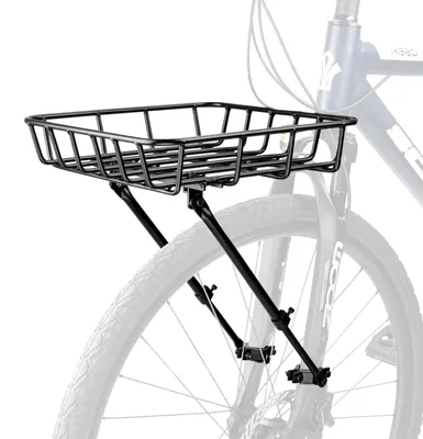 Immagine prodotto di Cestino per bicicletta in alluminio, ampio cestino anteriore con supporto, grande capacità, adatto per mountain bike