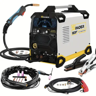 Zdjęcie produktu dla Urządzenie wielofunkcyjne do spawania – spawarka – spawarka MIG/TIG – 10 w 1 – moc 200A – przecinarka plazmowa