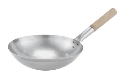 Produktbild von Paderno Wok mit Holzgriff Aluminium ø 36 cm - Ohne Antihaftbeschichtung