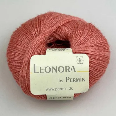 Zdjęcie produktu dla Leonora by Permin – elegancka przędza z jedwabiu, wełny i moheru (38 łososiowo-różowa)