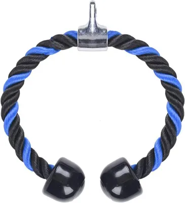 Imagen del producto de Cuerda de tríceps de nailon, 70 cm, con doble agarre, para entrenamiento de fuerza