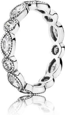 Produktbild von Pandora Damenring Silber Kreise&Ellipsen 190940CZ, Ringgröße Umfang:58