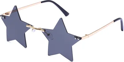 Produktbild von Sonnenbrille Stern Schwarz Grau Gläser