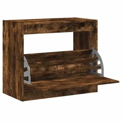 Zdjęcie produktu dla vidaXL Szafka na buty dąb wędzony 80x42x69 cm materiał drewnopochodny