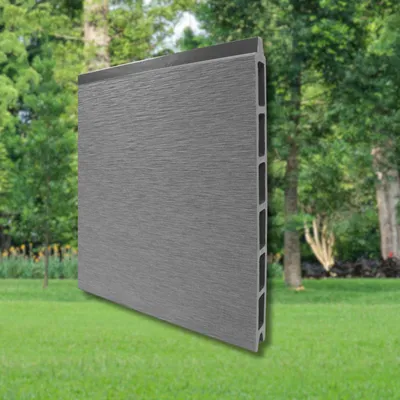 Produktbild von MUSTER WPC Sichtschutz Zaun Steckzaun Windschutz Garten Systemzaun steingrau