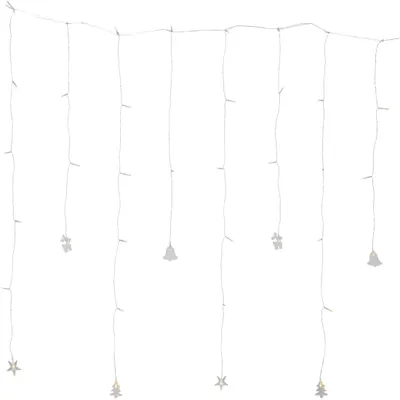 Produktbild von Star Trading Curtain Lights Decy, Leichte Dekorationskette, Transparent, Polyvinylchlorid (PVC), IP20, 6 h, 18 h