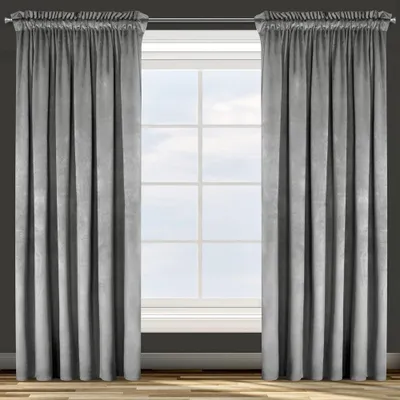 Obrázek produktu pro Eurofirany 458168, Sheer, Šedá, Jednobarevný, Polyester, Hák na zavěšení, 200 g/m²