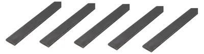 Immagine prodotto di Alberts 5 x barra piatta, acciaio grezzo, 25 x 4 mm, lunghezza 2 m