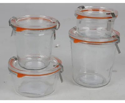 Produktbild von 24x Einmachglas 500ml Vorratsgefäß Drahtbügelveschluss Box Behälter Aufbewahrung