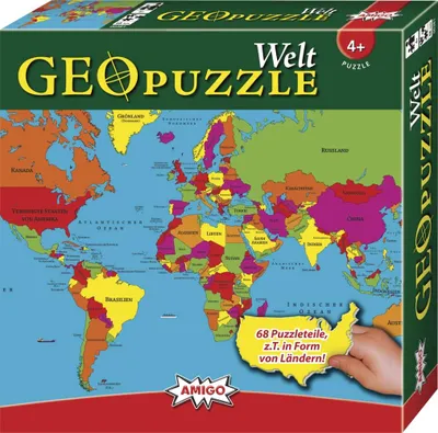 Obrázek produktu pro Amigo 00381 - GeoPuzzle - Welt