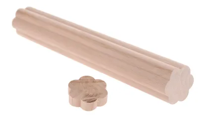 Produktbild von Bastelmaterial Holzblume aus Lindenholz 38x38x250 mm
