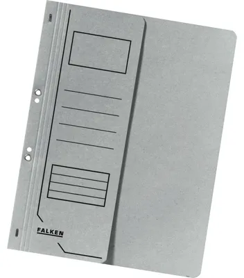 Produktbild von Falken Ösenhefter , A4, halb. Vorderd., grau