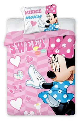 Image de Baby Kinder Bettwäsche Minnie Mouse sweety 100x135 40x60 cm