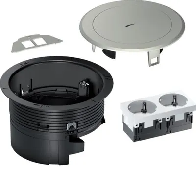 Zdjęcie produktu dla HAGER BSR02D02 Instalacje R02, 2xSCHUKO Keystone (BSR02D02)