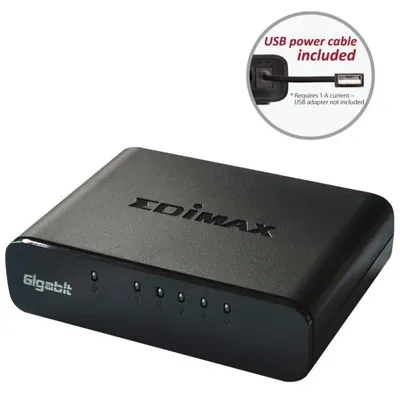 Produktbild von EDIMAX Switch 5x GE ES-5500G V3 Green retail