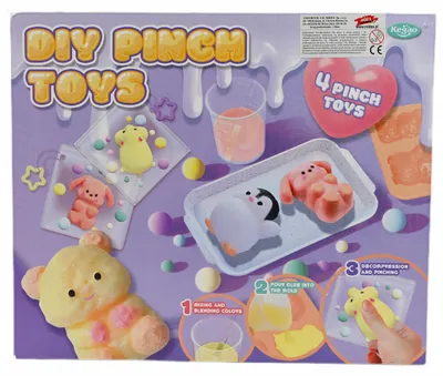 Produktbild von DIY Squishy Slime Set Tiere - Kreatives Antistress Bastelset für Kinder als Geschenk