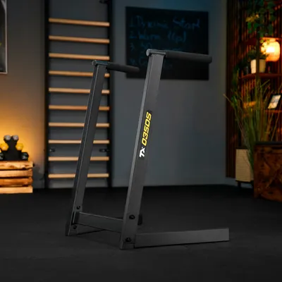 Produktbild von TREX SPORT Dip Station Dip Barren TX-035DS | Push Up Dip Ständer aus Stahl, stabil & rutschfest, bis 150kg |Krafttraining für Dips, Bauch & Oberkörper