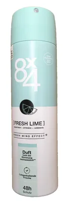 Produktbild von 8x4 Deo-Spray Fresh Lime 150 ml – 48h Schutz ohne Aluminium