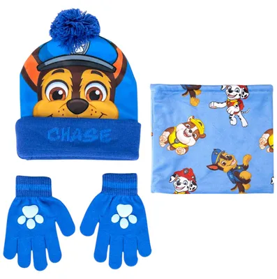 Produktbild von 3-tlg. Winter Mütze Set: PAW Patrol