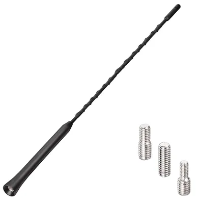 Auto-Dachantenne 42 cm, FM/DAB, mit Verstärker, M4/M5/M6 Adapter, schwarz