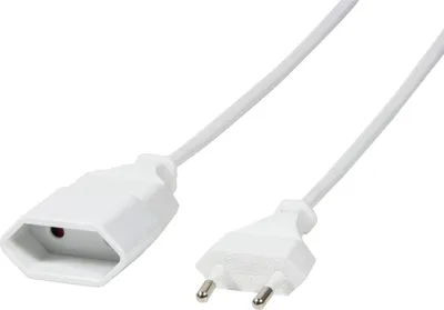 Obrázek produktu pro Logilink Netzkabel Euro CEE 7/16 Stecker zu Dose, 3m, weiß