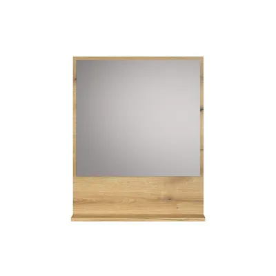 Zdjęcie produktu dla Lustro ścienne z 1 półką, szerokość 60 cm - PUREBLISS