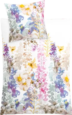 Produktbild von Kleine Wolke Bettwäsche Satin ALCEA Multicolor 155 x 220 cm und 80 x 80 cm
