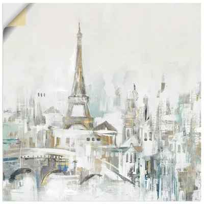 Produktbild von ARTland Wandbild, selbstklebend Goldenes Paris Größe: 50x50 cm