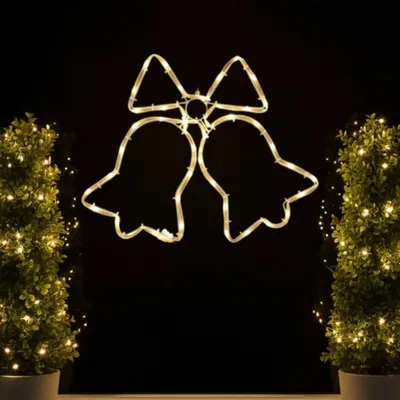 Produktbild von LED Fensterdeko Weihnachten mit Timer und Batterie  Fensterbilder beleuchtet Weihnachtsdeko innen Deko Fenster Silhouette Beleuchtetes Fensterbild