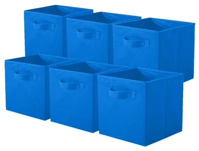Produktbild von Aufbewahrungsboxen, faltbare Aufbewahrungswürfel und Schubladen aus Stoff für Kleiderschrank und Spielzeugaufbewahrung, 6-teilig