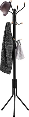 Immagine prodotto di Appendiabiti in metallo altezza 182cm appendiabiti stabile nero SONGMICS RCR19B