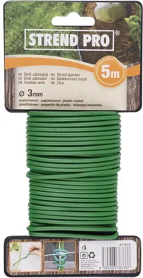 Produktbild von PROREGAL Draht, Gartendraht, PVC beschichtet 3mm, L-5m, Softtwist