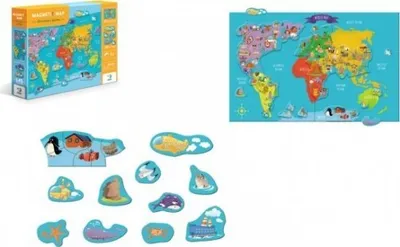 Obrázok produktu pre Magnetická hra Mapa sveta 145ks