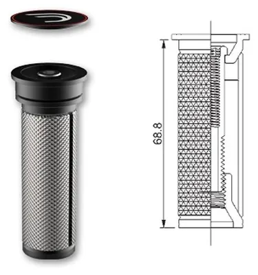 Immagine prodotto di Ragno Deda per forcella in carbonio argento 1 1/8'' argento 1 1/8''