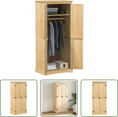 Zdjęcie produktu dla The Living Store Szafa Corona 76x50x170 cm lite drewno sosnowe