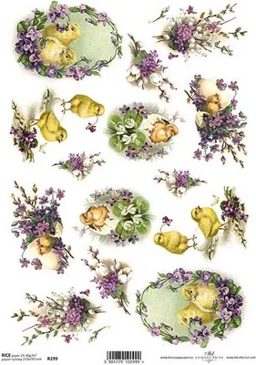 Produktbild von ITD Reispapier Decoupage Bastelpapier Serviettentechnik,  ITD-R299 Ostern