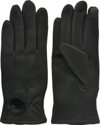 Produktbild von Clayre & Eef Winterhandschuhe 9x23 cm Schwarz Polyester