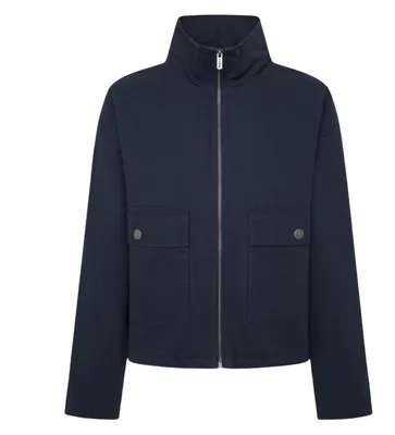 Immagine prodotto di Pepe Jeans - Giacca da donna, cappuccio in Pelliccia sintetica NA1155 (XL) (blu navy scuro)