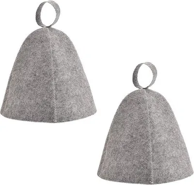 Produktbild von Doppelte Saunahüte für Damen und Herren (Grau)