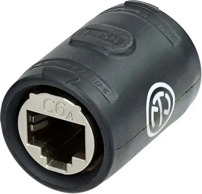 Immagine prodotto di NEUTRIK NE8FFX6-W - Accoppiatore etherCON CAT6A (femmina) per prolunghe (per connettori standard J45) (NE8FFX6-W)