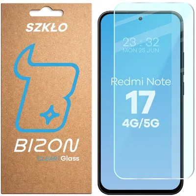 Produktbild von Gehärtetes Glas für Xiaomi Redmi Note 17 4G/5G, Bizon Glass Clear