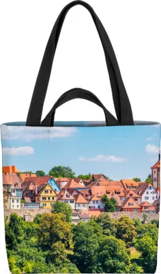 Produktbild von VOID Altstadt Rothenburg  Tasche 33x33x14cm,15l Einkaufs-Beutel Shopper Einkaufs-Tasche Bag