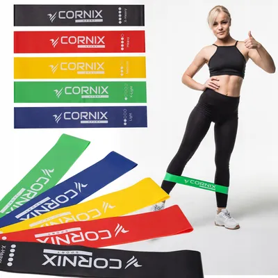 Produktbild von Cornix Mini Band Widerstandsbänder Set 5 Stück 1-20 kg Fitness