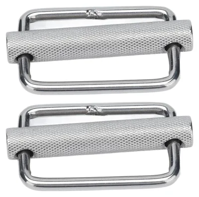 Gürtelschnallen-Set, 2 Stück, Edelstahl, 50 mm, für DIY